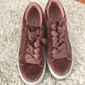Pink Velvet Sneakers